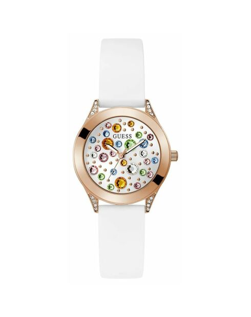 Montre Femme Mini Wonderlust en Silicone blanche