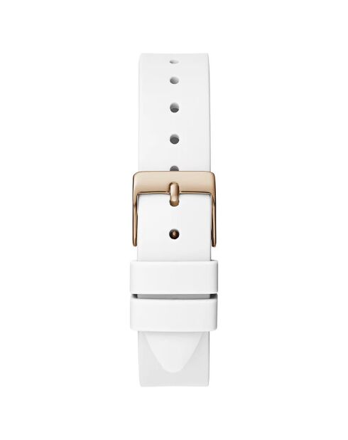 Montre Femme Mini Wonderlust en Silicone blanche