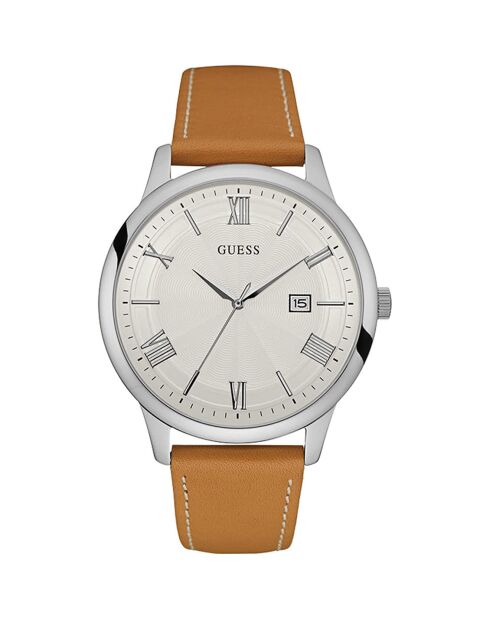 Montre Homme Carnegie en Cuir marron