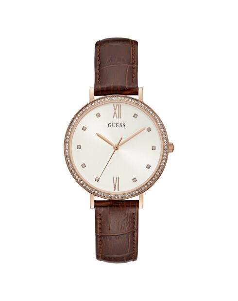 Montre Femme Grace en Cuir marron