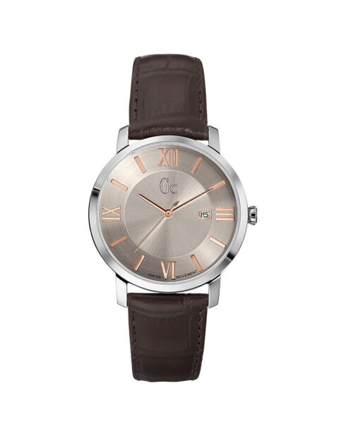 Montre Homme en Cuir marron