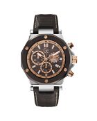 Montre Homme en Cuir marron