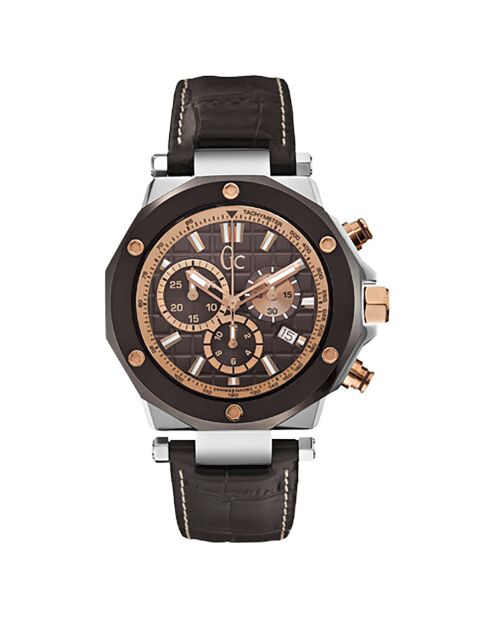 Montre Homme en Cuir marron