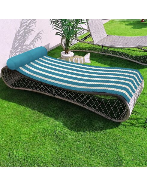 Matelas de plage Bleu Bahia bleu - 60x180 cm