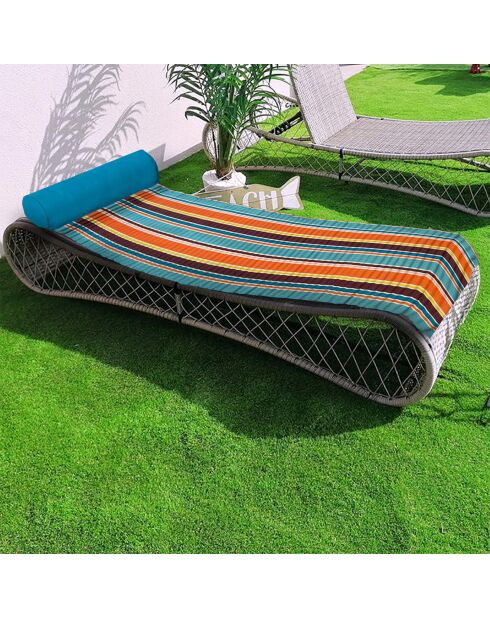 Mehrfarbige Strandmatratze Capsud mehrfarbig - 60x180 cm