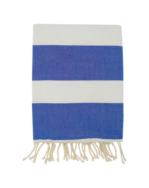 Traditionele platte fouta blauwe ligstoel - 100x200 cm