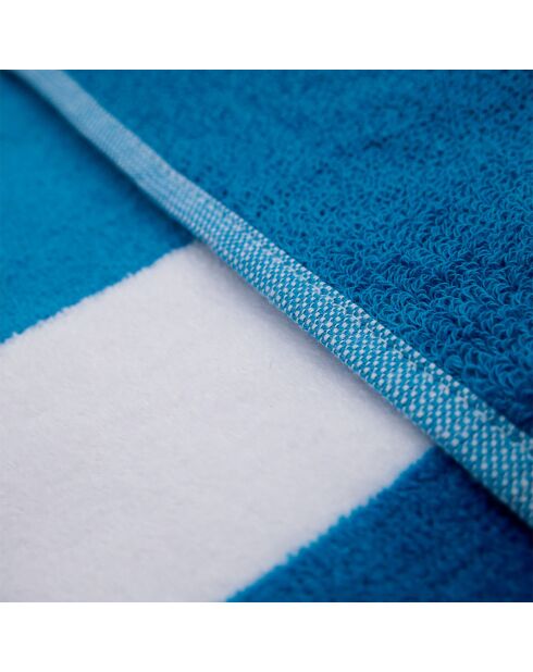 Asciugamano da spiaggia in spugna jacquard blu - 100x175 cm