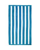 Asciugamano da spiaggia in spugna jacquard blu - 100x175 cm