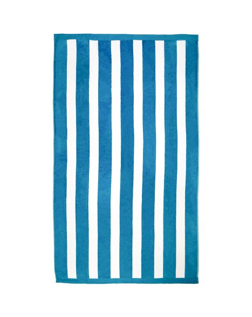 Asciugamano da spiaggia in spugna jacquard blu - 100x175 cm