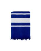 Met Fouta gevoerde blauwe Caribische spons - 90x170 cm