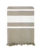 Fouta doublée éponge Caraibes beige - 90x170 cm