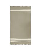 Fouta doublée éponge Caraibes beige - 90x170 cm