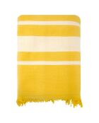 Fouta doublée éponge Caraibes jaune - 90x170 cm