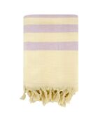 Fouta doublée éponge Fidji violette - 90x160 cm