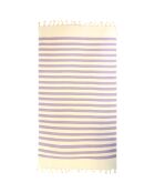 Fouta doublée éponge Fidji violette - 90x160 cm