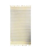 Fouta doublée éponge Fidji beige - 90x160 cm
