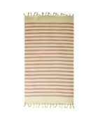 Fouta doublée éponge Fidji marron - 90x160 cm