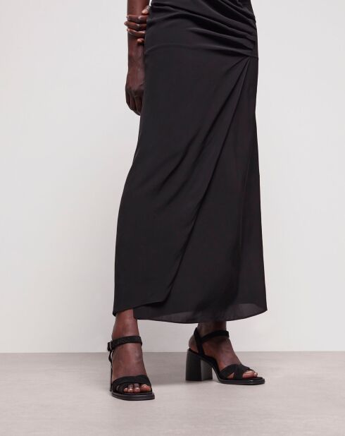 Sandales en cuir noires