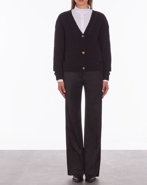 Cardigan en lLaine mélangée noir