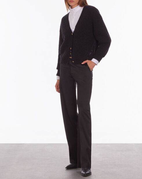 Cardigan en lLaine mélangée noir