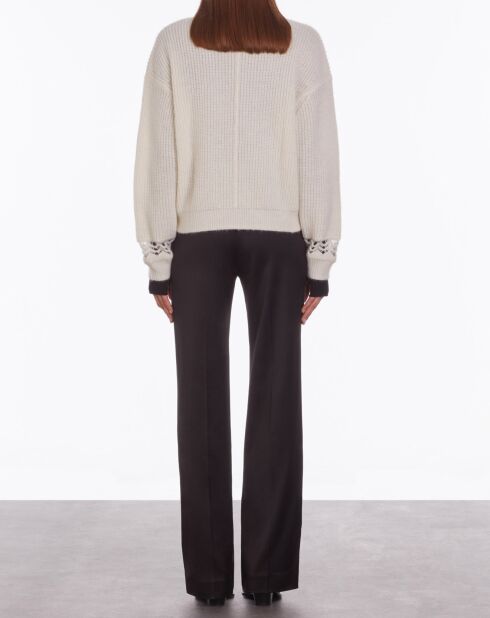 Cardigan en lLaine mélangée écru