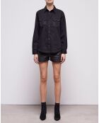 Chemise détails clous noire