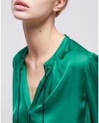 Chemise manches bouffantes verte