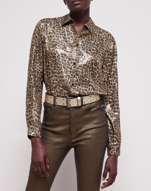 Chemise fluide léopard