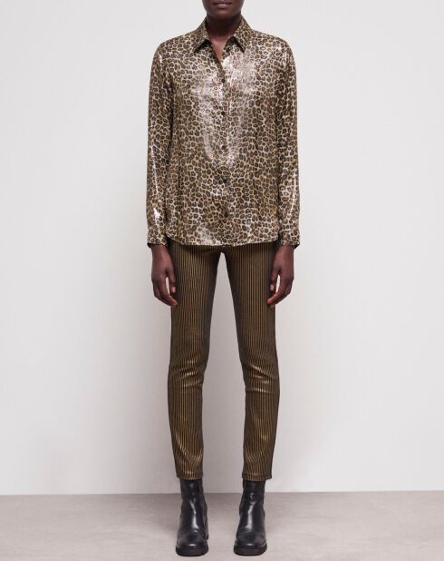 Chemise fluide léopard