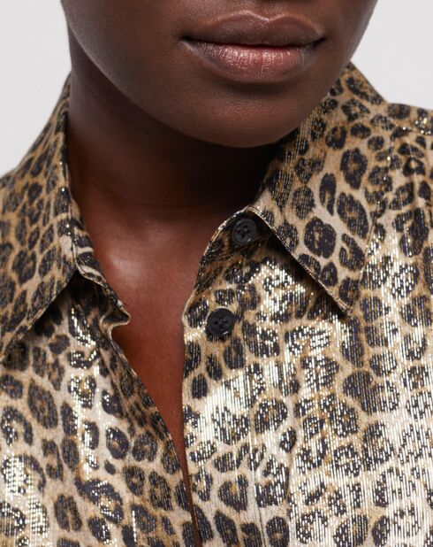 Chemise fluide léopard