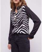 Chemise imprimée noire