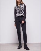 Chemise imprimée noire