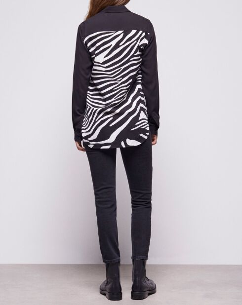 Chemise imprimée noire