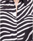 Chemise imprimée noire