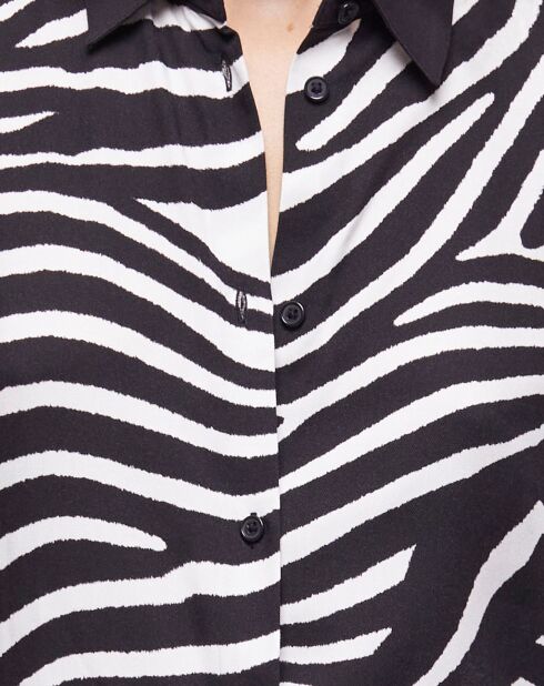 Chemise imprimée noire