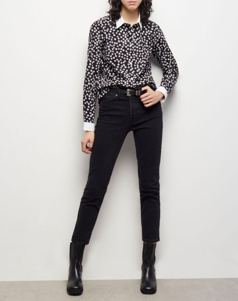 Chemise imprimée noire