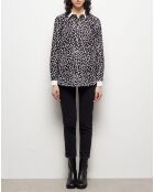 Chemise imprimée noire