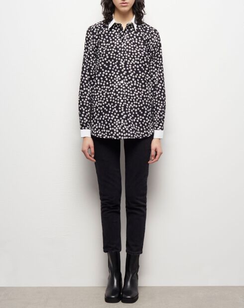 Chemise imprimée noire