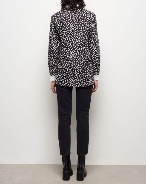 Chemise imprimée noire
