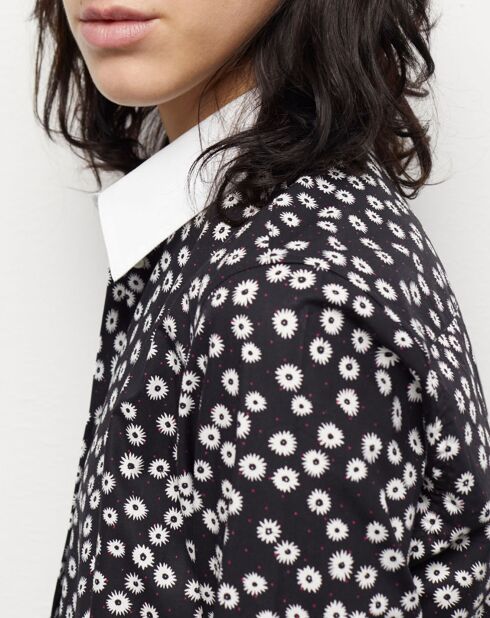 Chemise imprimée noire