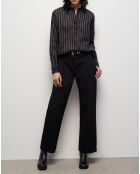 Chemise à rayures noire