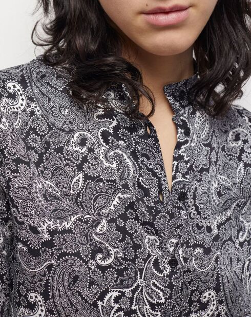 Chemise courte noire