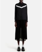 Chemise avec détail en dentelle noire