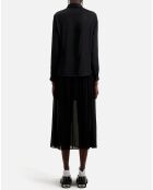 Chemise avec détail en dentelle noire