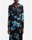 Chemise imprimée noire