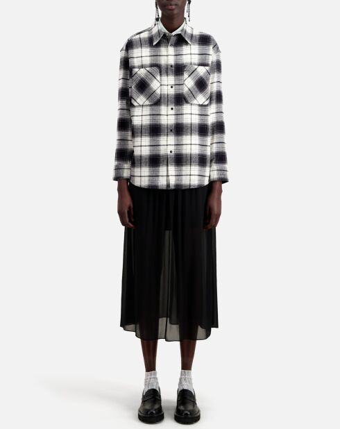 Surchemise à carreaux noir/blanc