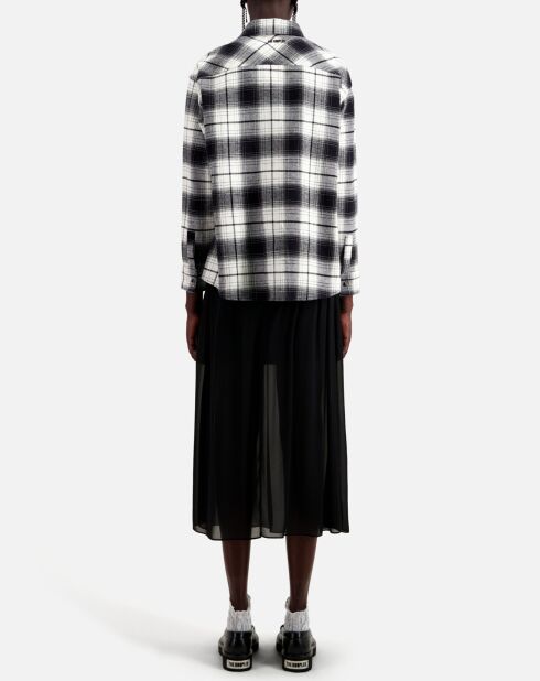 Surchemise à carreaux noir/blanc