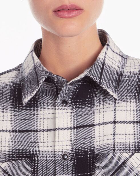 Surchemise à carreaux noir/blanc