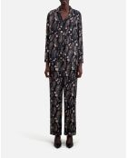 Chemise imprimée noire