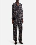 Chemise imprimée noire